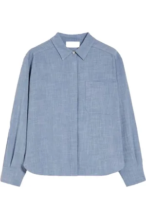 iBlues Bluser & Skjorter, Dame, Blå, L, Klar Blå Blød Dame Skjorte