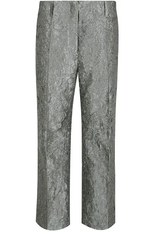 DRIES VAN NOTEN Bukser, Dame, Blå, XS, Bomuld, Blå Bukser til Kvinder