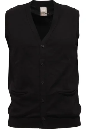Kaos Jakke, Herre, Sort, M, Bomuld, Silke/Bomuld Vest i Forskellige Størrelser