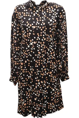 Diane von Furstenberg Kjole, Dame, Sort, XL, Meadow Kjole med Kamel Perler