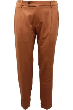 Berwich Bukser, Herre, Brun, L, Italiensk Stil Bukser i Khaki