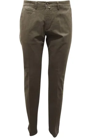 Briglia 1949 Bukser, Herre, Grøn, XL, Slim Fit Bukser Made in Italy