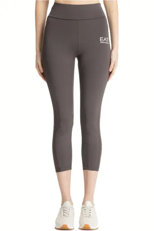 EA7 Bukser, Dame, Brun, S, Uld, Enkle elastiske leggings med lomme