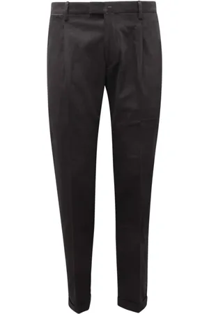 Briglia 1949 Bukser, Herre, Sort, 2XL, Slim Bukser med Italiensk Stil