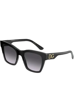 Dolce & Gabbana Tilbehør, Dame, Sort, 53 MM, Print Family Solbriller