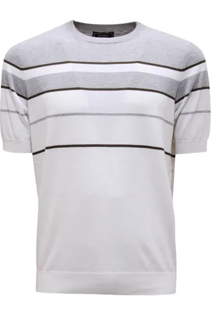 PESERICO SIGN Top, Herre, Grå, M, Italiensk Strik Trøje Model R59317F14