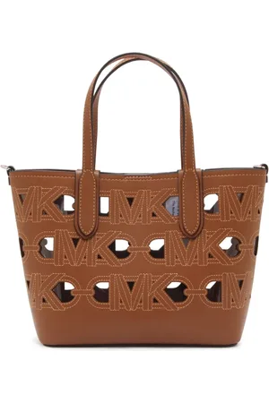 Michael Kors Taske, Dame, Brun, ONE SIZE, Læder, Eliza Læder/Plexi Åben Tote Taske
