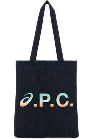 A.P.C. Taske, Herre, Blå, ONE SIZE, Denim, Denim shopping taske