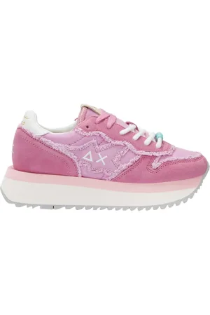 sun68 Sko, Dame, Lyserød, 41 EU, Læder, Røde Canvas Stargirl Sneakers