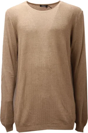 OFFICINA 36 Strik, Herre, , XL, Linned, Viskose/Linned Sweater, Lavet i Italien