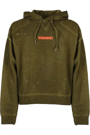 Dsquared2 Sweathshirts & Hoodies, Herre, Grøn, M, Bomuld, Italienske Sweatshirts
