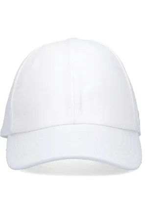 Courrèges Tilbehør, Dame, Hvid, M, Bomuld, Hvid Baseballkasket med Logo Patch