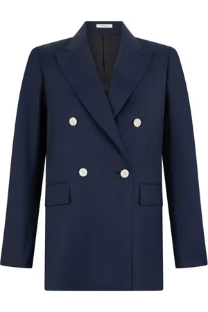 Boglioli Jakke, Dame, Blå, S, Uld, Uld Twill Bianca Blazer