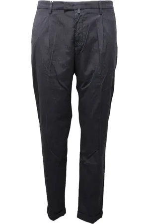 Briglia 1949 Bukser, Herre, Blå, 3XL, Bomuld, Slim Fit Italienske Bukser