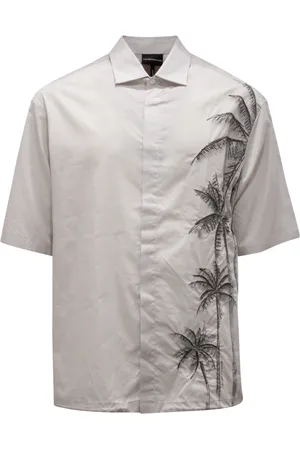 Emporio Armani Skjorte, Herre, Grå, L, Komfort Fit Skjorte Lunar Rock Model