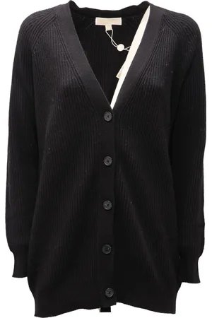 Michael Kors Strik, Dame, Sort, S, Sort Maxi Cardigan Sweater Kvinder