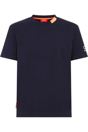 sunseeker Top, Herre, Blå, M, Bomuld, Blå Stræk Bomulds T-shirt