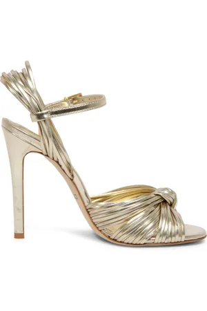 Ncub Sko, Dame, Gul, 39 EU, Læder, Lamineret platin sandal model Sole 20
