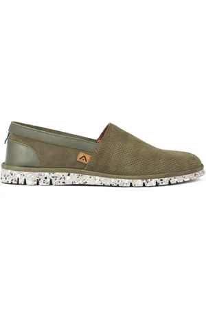 Ambitious Sko, Herre, Grøn, 42 EU, Uld, Amber Perforeret Ruskind Slip-On