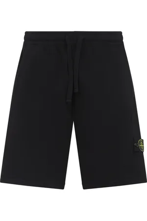 Stone Island Shorts, Herre, Sort, M, Uld, Sorte Bermuda Shorts Stilfuldt Design