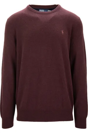 Ralph Lauren Strik, Herre, Brun, L, Uld, Herre Pullover Sweater