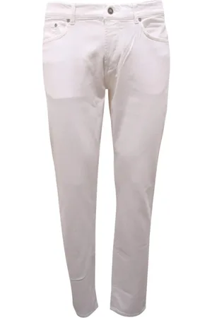 TELA Bukser, Herre, Hvid, W30, Slim Fit Augusto Bukser i Hvid