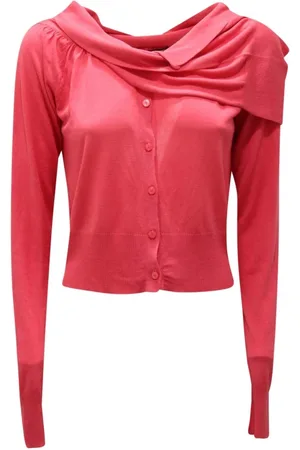 Liu Jo Strik, Dame, Lyserød, M, Silkeblandet Cardigan Sweater