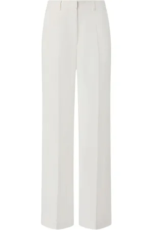 Pinko Bukser, Dame, Hvid, M, Uld, Hvide elegante bukser Ss25