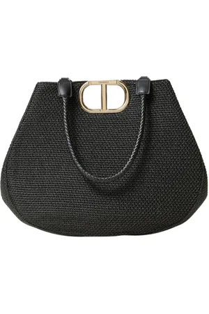 Twin-Set Taske, Dame, Sort, ONE SIZE, Uld, Elegant Sort Håndtaske Tote Stil