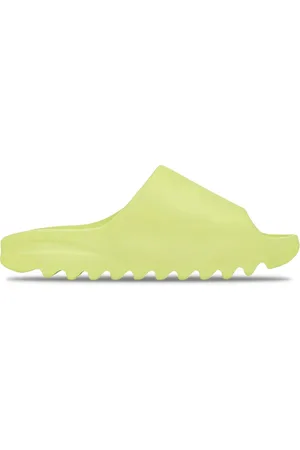 Yeezy Sko, Herre, Grøn, 43 EU, Uld, Grøn Glød Slide Sandaler