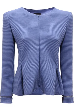 Emporio Armani Jakke, Dame, Blå, S, Costa Azzurra Full-Zip Jakke