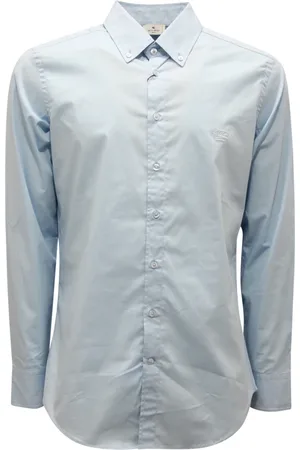 Etro Skjorte, Herre, Blå, L, Italiensk Button-Down Skjorte