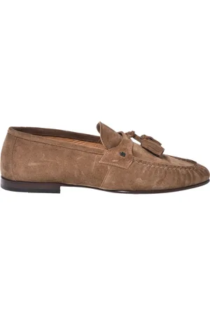 BALDININI Sko, Herre, Brun, 43 EU, Suede, Loafers in suede