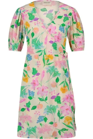 Fabienne Chapot Kjole, Dame, Flerfarvet, XL, Tyl, Cleo Wrap Dress
