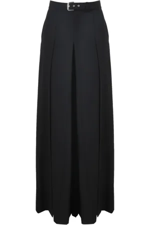 Alberta Ferretti Bukser, Dame, Sort, XS, Uld, Brede bukser