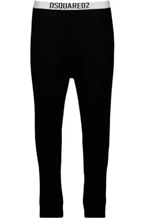 Dsquared2 Bukser, Dame, Sort, L, Uld, Logo Joggingbukser - Størrelse L, Bestseller 40