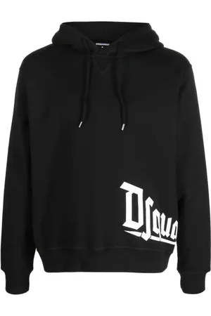 Dsquared2 Sweathshirts & Hoodies, Herre, Sort, XL, Bomuld, Moderne Sweatshirts til Mænd og Kvinder