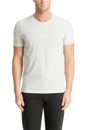 EA7 Top, Herre, Grå, M, Polyester, Ensfarvet Logo Åndbar Ventus 7 T-shirt