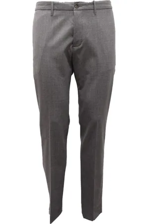 Nine In The Morning Bukser, Herre, Grå, XL, Uld, Uldblanding Easy Slim Chino Bukser