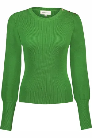 Fabienne Chapot Strik, Dame, Grøn, M, Lillian Pullover