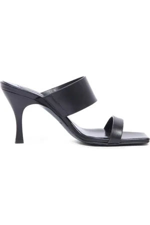 Patrizia Pepe Sko, Dame, Sort, 38 EU, Italiensk sandal model 8X0195 L011