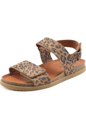 Nature Sko, Dame, Brun, 38 EU, Suede, Mathilde Sandal Suede Print