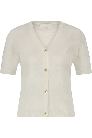 Fabienne Chapot Strik, Dame, Hvid, S, Maddy Cardigan
