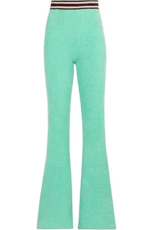 Roberto Cavalli Bukser, Dame, Blå, XL, Bomuld, Flared Logo-Broderede Sweatpants