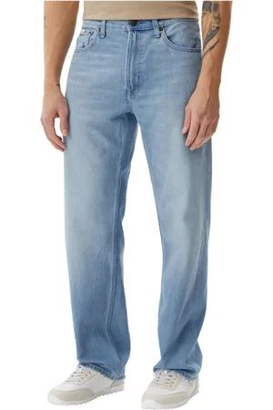 Calvin Klein Jeans, Herre, Blå, W33, Denim, Klassiske Slim Fit Denim Jeans