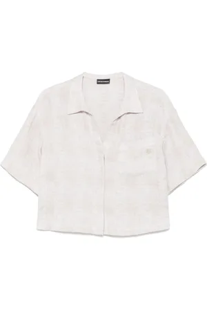 Emporio Armani Bluser & Skjorter, Dame, , L, Skjorter med Korte Ærmer