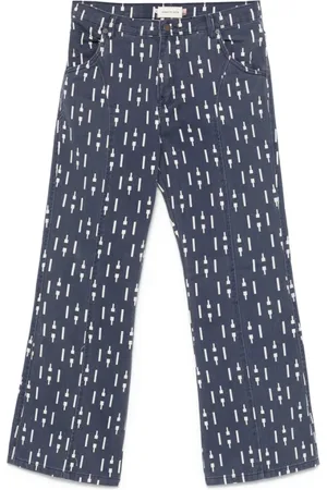 HONOR THE GIFT Jeans, Herre, Blå, W32, Denim, Geometrisk Print Navy Denim Jeans