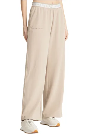 EA7 Bukser, Dame, , S, Bomuld, Elastisk talje joggers med logo lommer