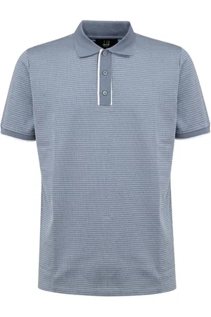 Dunhill Top, Herre, Blå, M, Bomuld, Lysblå Bomuldspolo