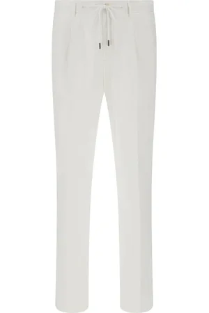 Boggi Milano Bukser, Herre, Hvid, 2XL, Bomuld, Stretch bomuld bukser